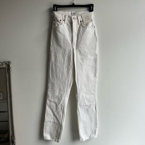 Abercrombie white denim pants